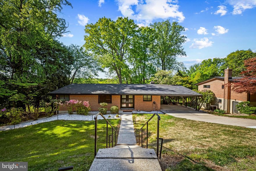 Palm Springs comes to Baltimore! Pill Hill mid-century modern rancher with updates galore. New kitchen, new baths, new windows, new doors. Inground heated saltwater pool - 2024.