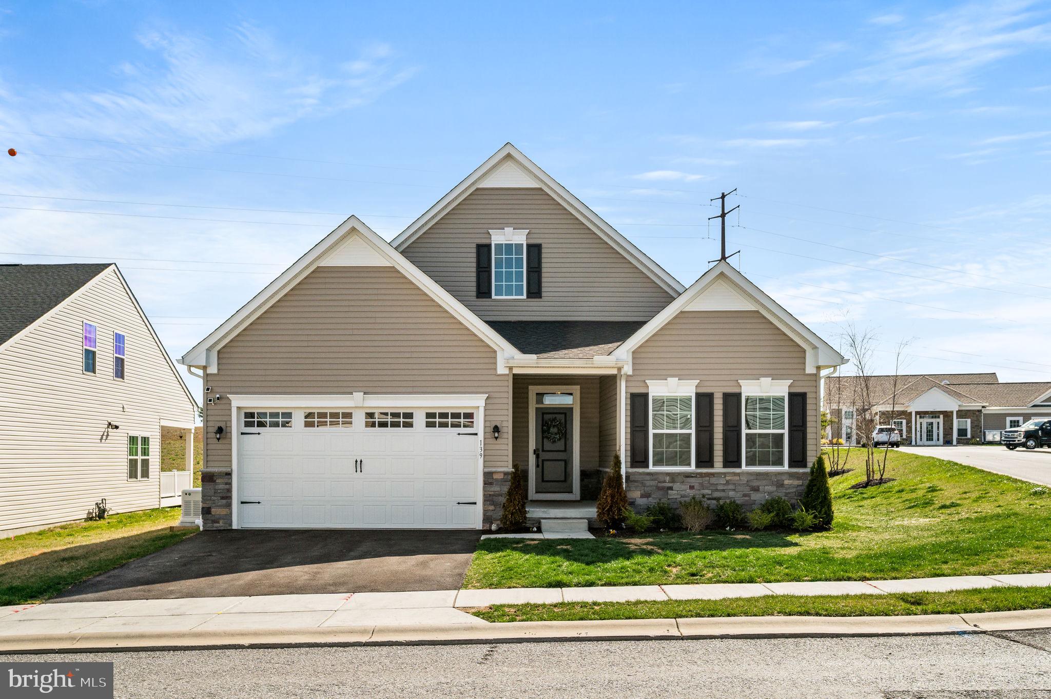 Motivated Seller – $5,000 Buyer Credit! Quick Settlement Available!
Welcome to this better-than-new Palladio Ranch in the highly desirable Big Elk 55+ community. Built in 2024 and only one year young, this rare resale offers over 3,100 sq. ft. of beautifully finished living space with upgrades throughout—truly move-in ready!
Perfectly located on a premium corner lot just steps from the clubhouse, pool, and fitness center, this 4-bedroom, 3-bath home combines the ease of one-level living with the added versatility of a fully finished lower level.
Main Level Highlights
Gourmet kitchen with oversized island, upgraded cabinetry, and a spacious walk-in pantry
Bright and open great room with gas fireplace and blower
Screened-in deck with steps to the backyard—ideal for entertaining or relaxing
Owner’s suite featuring dual vanities, plantation shutters, and a large walk-in closet
Two additional bedrooms plus a full bath
Versatile flex room—perfect for an office or optional 4th bedroom
Finished Lower Level
Expansive recreation space with a large bedroom and full bath—ideal for guests or extended stays
Generous storage and room for hobbies, fitness, or media
Additional upgrades include custom blinds throughout, low-maintenance exterior, and an attached 2-car garage. Also, the home is setup, wired, and has a pad for a whole house generator. HOA takes care of lawn care and snow removal, leaving you more time to enjoy the community.
Prime Location
Minutes to shopping, dining, medical services, and major routes (Route 1, 95, & 202). Enjoy local wineries, Longwood Gardens, and charming downtown Kennett Square—all close to home.
This is an exceptional opportunity to own in Big Elk without waiting for new construction. Schedule your tour today!