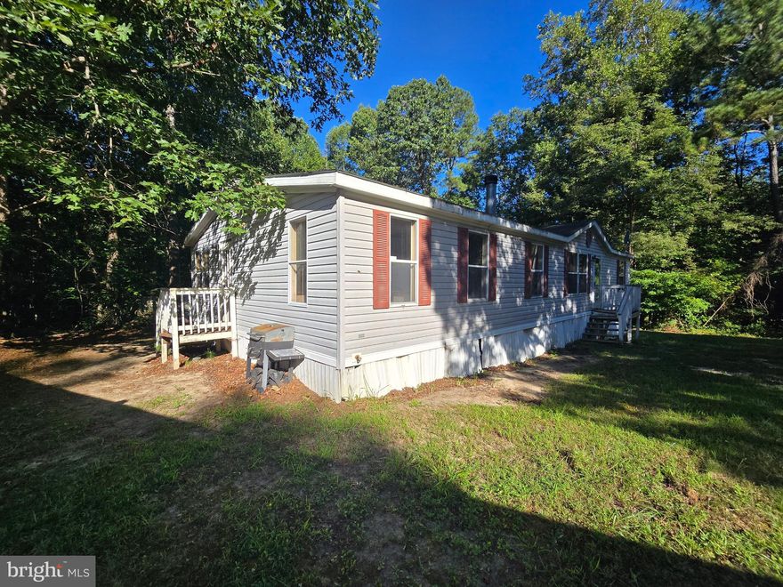 PRICE REDUCTION!! Great investment property!! This double wide offers 3 bedrooms and 2 full baths on 1 acre. Located in central Caroline County and 10 mins south of Bowling Green. Home needs some work to include septic repairs.  Home meets the Permanent Foundation Guide for Manufactured Housing (PFGMH).