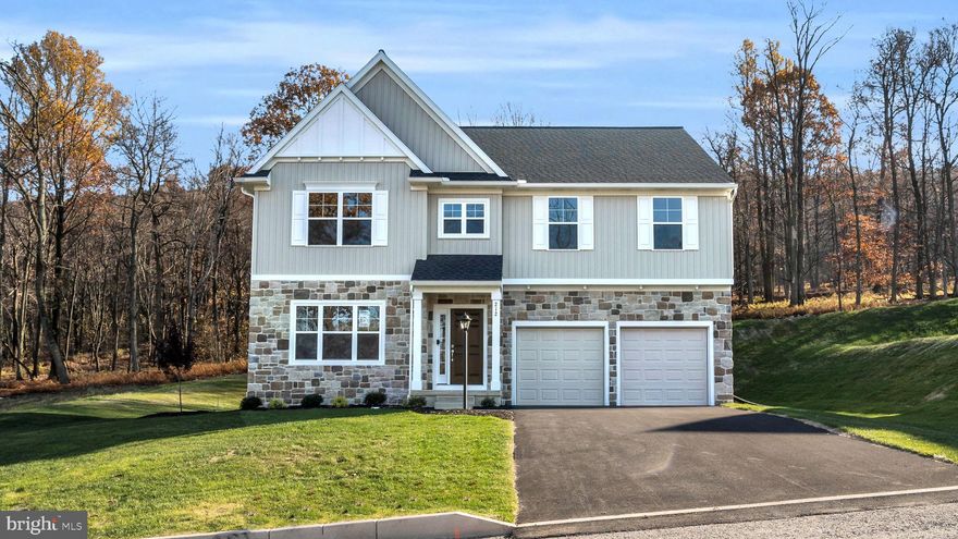 Welcome to the Sienna by Garman Builders. Entering this 4 bedroom, 2.5 bath you are greeted with an open foyer with wood floors throughout. A study room can be found at the front of the home, followed by a formal dining space. Continuing down the hall is the family room which leads into the breakfast room and open concept kitchen. Off the breakfast room is a six-foot sliding glass door leading to a 14' x 10' concrete patio. Beside the kitchen is the mud room, powder room, as well as a large walk-in pantry. On the second floor is the luxury owners suite with a walk-in glass and tile shower, double sink, and large split walk-in closet. There are 3 additional guest bedrooms, each with their own walk-in closets and a guest bathroom to share. In addition, there is a large lofted space and a laundry room on the second floor.