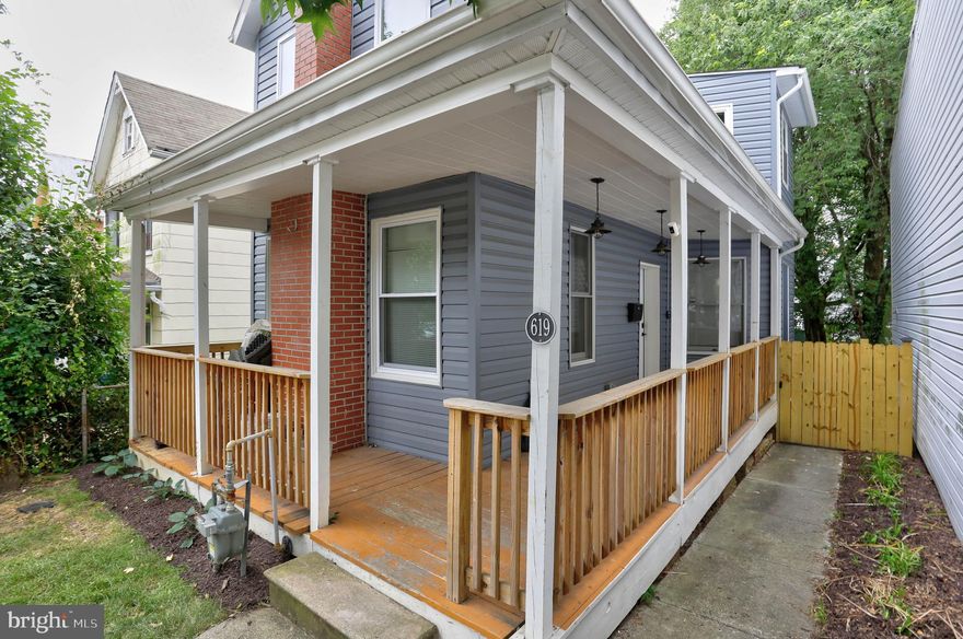 Jump on this rare opportunity to live in the heart of Waverly in a detached house! This 3BR, 2.5BA home offers a bright open floor plan on the main level with a living room, dining area and kitchen with breakfast bar. The kitchen features stainless steel appliances, granite counters, gas cooking, lots of storage and opens to the two-tiered rear deck. A full-sized, stackable washer and dryer is conveniently located on the main level off the kitchen. Enjoy coffee on the front wrap-around porch, entertain or just chill on the back deck while enjoying the large, mostly fenced backyard. The basement is not finished, however, offers plenty of additional storage. Property is professionally managed by Real Property Management Renowned.