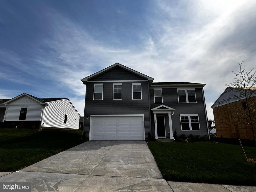 Brand new home available for rent! This beautiful new construction is located in Stone Spring, a desirable new community in Charles Town located near Harper's Ferry  and with easy access to routes 9 and 340. Enjoy an open floor plan with a spacious all-white kitchen boasting SS appliances and Quartz countertops.  There is a den on the first floor which can easily be used as an office, workout room, playroom, etc.  Upstairs are 4 sizeable bedrooms with abundant closet space and a laundry room.  The primary suite features a large walk-in closet and an en-suite bathroom, complete with dual sinks and a walk-in shower.