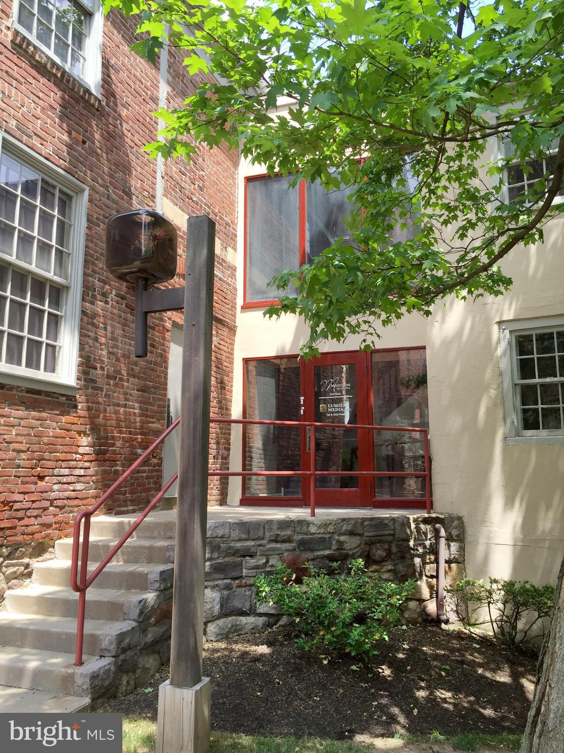 Tired of working from home? Escape to a nice and bright two room efficiency office in the heart of downtown Doylestown Borough! This second floor walk-up in the Ag Works complex enjoys close proximity to plenty of restaurants and cultural enrichments of the Borough, right next door to the SEPTA R5 commuter rail station. Available immediately.