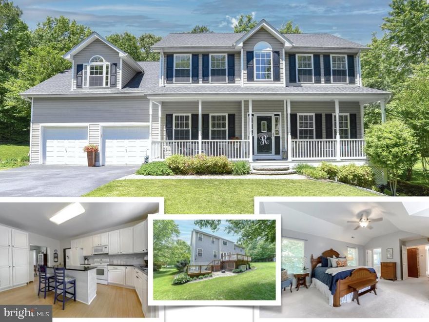 Welcome to our home!  A charming, well-maintained colonial located in a highly desirable area within the Leonardtown High school district in an established neighborhood with large established lots.  This home has fresh paint throughout. Main level features beautiful bamboo floors, a modern kitchen with granite counters, tile back splash, and center island. Large spacious family room and kitchen open onto a multi-tiered deck overlooking a lush, private back yard. A separate dining room plus formal living room/office and powder room complete the main level.  Four bedrooms and two full bathrooms on the upper level include a huge owner suite with walk-in closet, soaking tub and separate shower. Finished walkout basement In-law suite has its own full bath, laundry room, kitchenette and family area plus an extra bedroom that also doubles as a perfect home gym.  See this one fast!