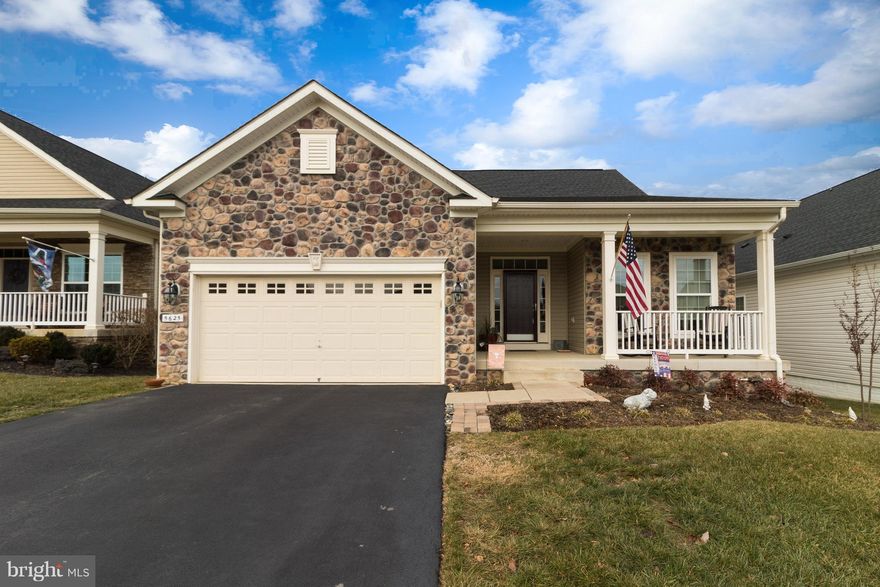 Luxury Adult Community (45yo+) offering this move in ready low maintenance beautiful light filled home w over 2,800 finished sqft. Fantastic Condition & Fully upgraded: 2 headed Oversized Walk In Glass shower, sprinkler system, trex deck/vinyl rails w/ built in stair lighting. 24x14 awning, piped gas grill, Smart Home Equipt and peaceful water feature w patio. Close to Spotsy VRE & Spotsy Reg Med