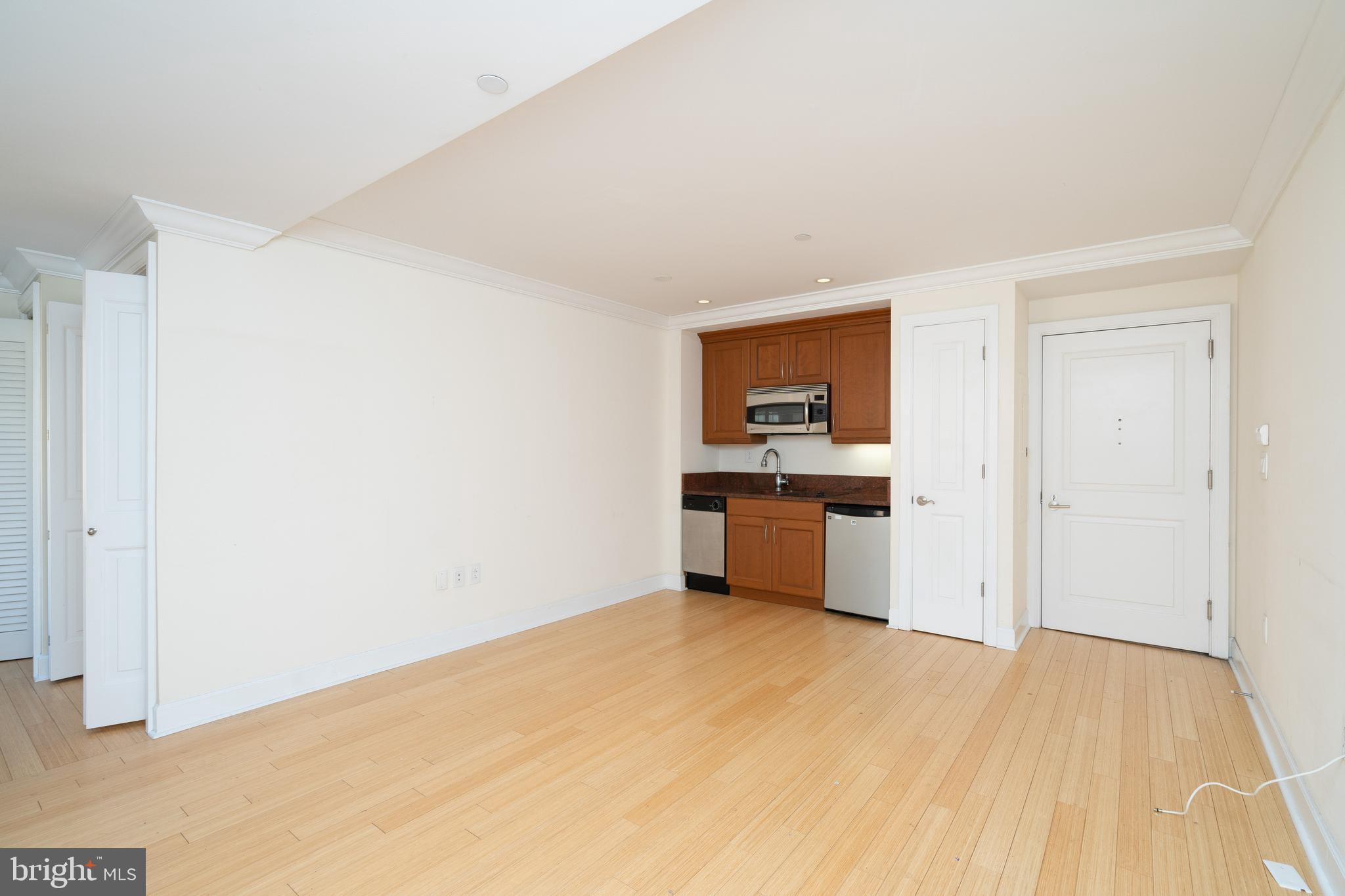 Bright and cheery studio residence on a high floor atop the highly coveted, Warwick Hotel! The home features an open kitchen with beautiful granite countertops and stainless steel appliances. The full hall bathroom appointed in marble with a wood vanity and stand-up spacious shower. Additional home features include hardwood floors throughout, terrific natural light, and a stackable washer/dryer. Located on the top eight floor of the legendary Warwick Hotel, these brand new condominiums feature high end finishes and features. The building sits one block away from Rittenhouse Square. Residents of The Warwick enjoy the same amenities as hotel guests including 24-hour door-man service, a state-of-the-art fitness room, and hotel services available for an additional fee.