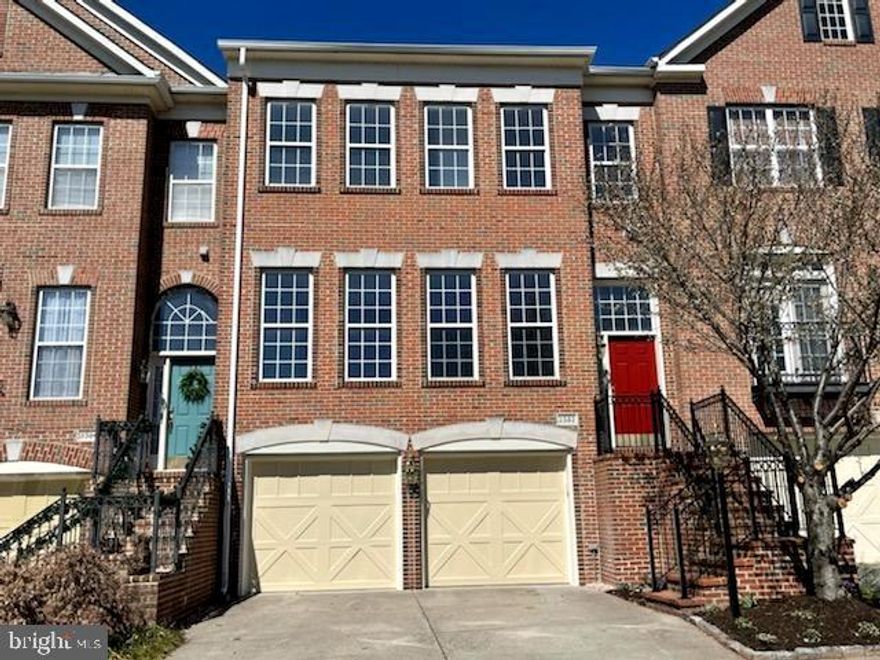 A lovely, luxury brick front townhome with two car garage.  So many recent upgrades including:  newer paint through out entire house, all  kitchen appliances, quartz countertop, large sink and faucet, upgraded luxury vinyl floors on main level and lower level, newer carpet on upper level bedrooms & stairs, upgraded hall bath & large trex deck.   This home offers over 2,600 finished square feet of light filled rooms with 4 bedrooms and 3 full bath and an extra bump out on all 3 levels.   Gorgeous primary bedroom with large walk in closet and primary bath with two sinks, soaking tub and separate shower.  An amazing location within walking distance to the new metro.   Shopping, restaurants,  parks and toll road all near by.   This is really a perfect rental.