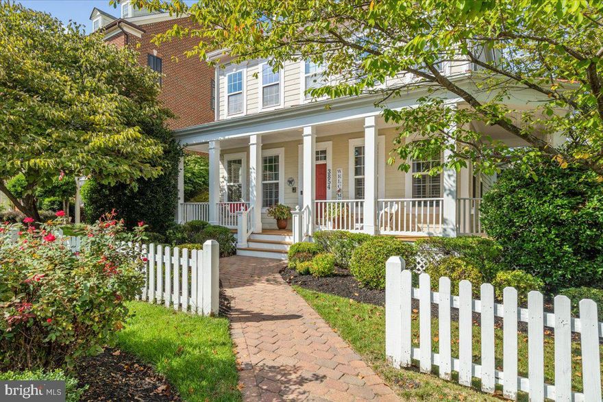 This Neo Traditional  is perfect for the new owner that doesn't want to spend time fussing over a huge lawn. This Classic built home was the former model home with 5 bedrooms, 3.5 baths on corner lot in the coveted Villages of Urbana all within walking distance to Centerville Elementary, Urbana Middle and Urbana High School. Prepare to fall in love from the welcoming porches to the open concept living once you step inside. The entire main level features hardwood flooring, crown molding, custom plantation shutters and blinds, open kitchen with large center island, breakfast bar, floor to ceiling windows and a gas fireplace. Retreat upstairs to the primary bedroom complete with two walk in closets and trey ceiling. The spa like bathroom features a jetted tub, separate shower, water closet and dual sinks. The secondary bedrooms are very spacious sharing a hall bathroom with dual sinks. The lower level features two huge flex spaces complete with recessed lighting, the fifth bedroom and the third full bathroom. Outside features underground water sprinklers, fully fenced lot, refinished deck with brick pavers leading to the side yards and detached garage. Enjoy all the amenities the Villages of Urbana has to offer, close to shopping, dining, walking trails, playgrounds and tot lots and easy access to I-270.