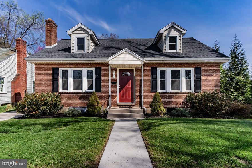 Charming, fully renovated Cape Cod in Downtown Carlisle! This “cute as a button” home features all brick exterior with a brand new roof. Inside, you’ll find beautifully refinished hardwood floors, rich wood trim, and abundant natural light throughout. The updated kitchen features granite countertops, a stylish tile backsplash, and new flooring.

The home offers two renovated full bathrooms and a flexible layout with two main-level bedrooms (carpeted) and a spacious third bedroom upstairs, complete with a landing suitable for a home office, reading nook, or flex space. Plenty of accessible attic storage space on the second floor. Major component upgrades include a new roof (2026), energy-efficient replacement windows, a heat pump providing forced air heating and central air (2016), upgraded 200-amp electric service, and updated PEX and PVC plumbing.

Additional highlights include a full basement with Bilco door access and sump pump, along with a partially finished recreation room ready for your personal touch.  Outside, enjoy a level backyard with a storage shed, a concrete driveway, and a rear concrete patio—perfect for relaxing or entertaining.

Ideally located, you can walk across the street to Letort Park and the renowned Letort Spring Run, or take a short three-block stroll to the vibrant downtown area featuring boutique shops, restaurants, and brew pubs. And to top it off, the Seller is offering a $2,500 credit toward the buyer’s closing costs with an acceptable offer.