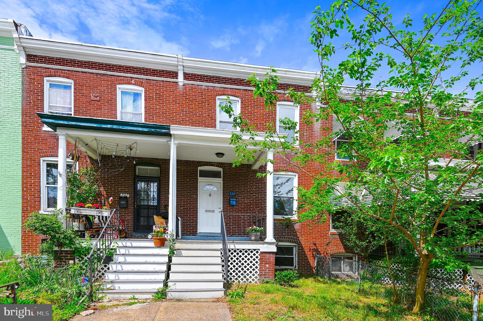 Exceptionally well maintained home in the heart of trendy Waverly! Great opportunity for a home owner or for an investor looking to add to their investment portfolio. Excellent bones, with wide and spacious floorplan- hardwood floors on main level, large living room, separate dining room, updated kitchen with new refrigerator, 2 large bedrooms upstairs plus space for an at home office and a nicely updated full bath. Enjoy spending time outside either on the updated front porch or in the fully fenced rear yard. All new carpet on 2nd level, the whole house has just been painted and a new roof was put on this year! Don't let this opportunity pass you by- great proximity to Johns Hopkins University and Union Memorial Hospital plus take advantage of the wonderful community amenities found in Waverly including the YMCA and Waverly Farmers Market.