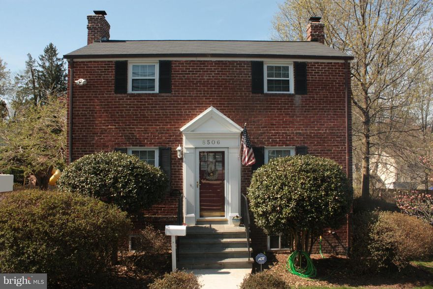 New Price $599,000. Open Sunday 5/4 1-4. Fully updated 3 bedroom,  brick colonial with finished lower level family room and full bath. Rear sun room and large deck bathed in afternoon sun. Professionally landscaped.. Roof replaced last week! Great in- close location near Rock Creek Park.