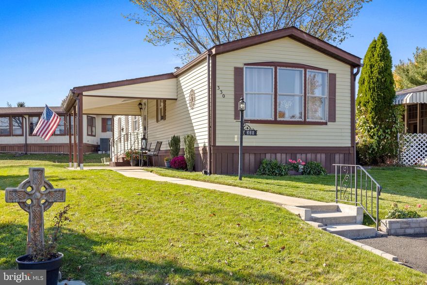 Welcome to one of the most Loved Communities in the area!  The Village of Neshaminy Falls offers residence the blend of an active adult community along with the financial peace that allows you to be comfortable in your own home!  This lovely unit offers 2 bedrooms on opposite ends of a nicely updated ranch layout.  The kitchen features lots of cabinets, and plenty of storage along with Stainless Steel appliances.  The Living room is situated in the center of the home with easy access to the Primary bedroom suite or the front Bedroom/office area.  The Primary bedroom features a large closet area and a recently updated full bath with shower.  The Front Bedroom can be used as an office or spare bedroom and has a beautiful bow window which lets in lots of light.  From here you have easy access to the powder room and laundry as well.  Central Air HVAC system was installed in 2018, newer flooring throughout, and freshly painted.  Not much is needed to make this your new home! This community has a great Club House with many activities, Library, Workout room, Dances, Parties, Heated Pool, Bus service and so much more. Close to Route 309, Blue Route, and Pa. Turnpike. Great Restaurants and Shopping! !  Don’t Wait - Stop by Today!