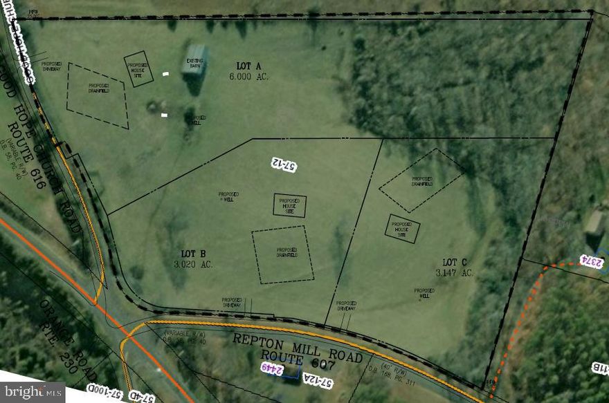 NOW AVAILABLE AS LAND ONLY! The perfect farmstead awaits! No HOA and NO COVENANTS! Comcast highspeed internet at the lot line. Located in lovely rural Madison county, accessed via paved roads just off route 230, which is an easy drive to routes 15 or 29 for commuting. Limited mountain views from the elevated homesite.  Conventional perc approved for 4 bedroom conventional drainfield. Established pasture for horses or livestock.  Both adjoining lots A & B have been sold