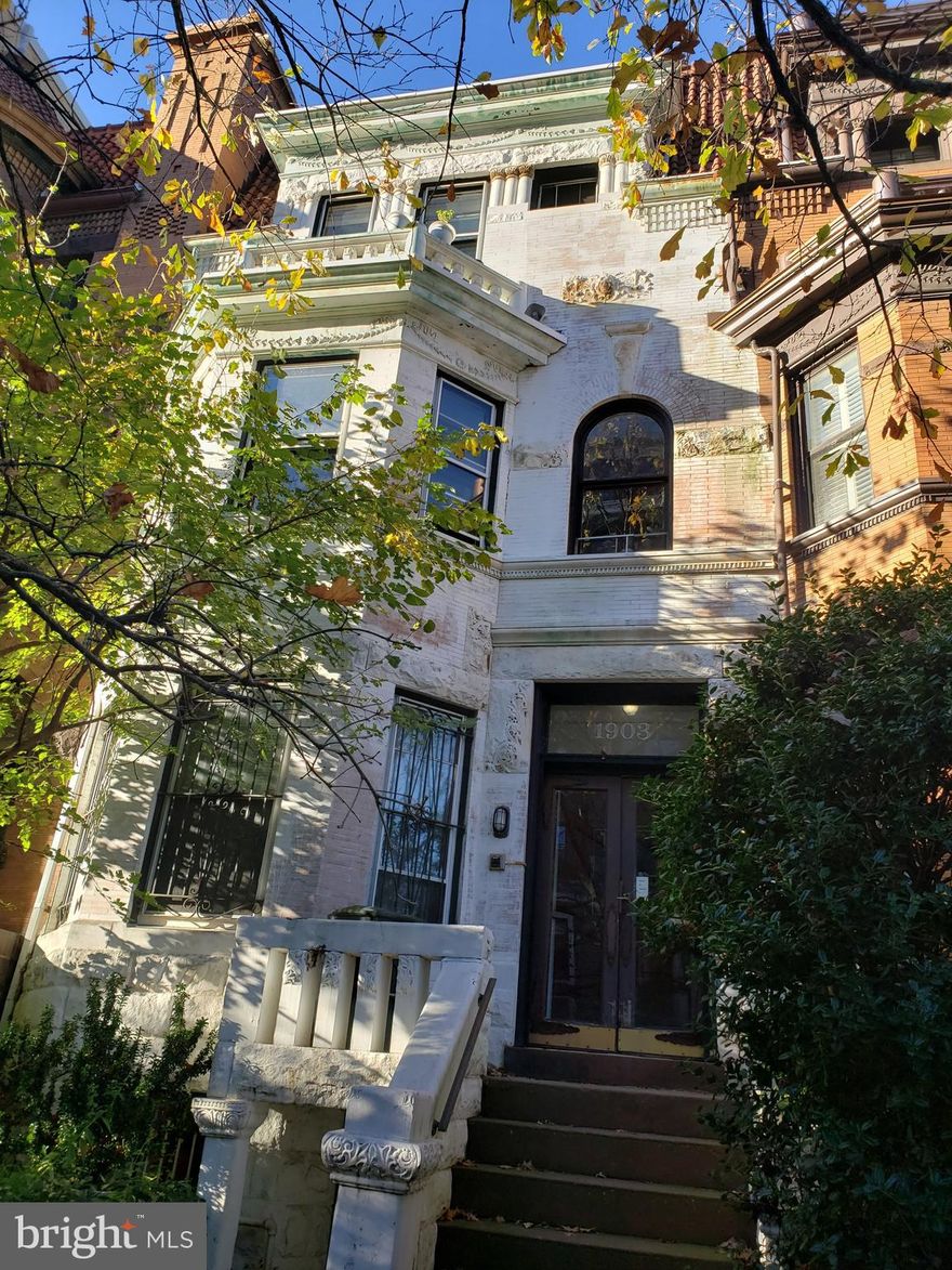 HUGE PRICE CORRECTION! This four (4) unit building in Kalorama is on a lovely tree lined, popular  block. Two (2) of the Four units are currently tenant  occupied on month to month leases. Another diamond in the rough. 48 hour notice required for all showings of the occupied units due to required tenant notification. You may see the common elements and 2 vacant units with 24 hour notice. The property is currently subject to rent control due to the number of units the landlord had in DC proper. You may be able to exempt it from rent control if you qualify as a small landlord. Check with you agent. Property sold "as is, as is".
