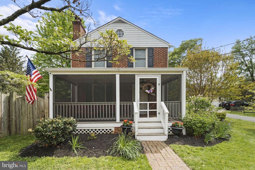 This 3 bedroom, 2 bathroom colonial style home in East Bethesda has charming details throughout in an unbeatable location! 

Enter from the large front garden though the picturesque screened front porch - a perfect space for entertaining and a wonderful additional living space. The main level flows from the family room with a stunning brick fireplace into the dining area with custom banquet. The bright kitchen features freshly painted cabinets and a new backsplash with views onto the fenced back patio. 

The primary bedroom sits on the second level along with two additional bedrooms which share a recently updated full bathroom with tub. The finished basement with full bath and laundry provides the perfect space for a guest suite or large office or playroom. The basement does have closets and legal egress to be considered the fourth bedroom of the home. A beautifully landscaped front yard provides plenty of space for play and the fenced in rear stone patio offers privacy for evenings with a glass of wine and dining al fresco. Enjoy the two car driveway which was recently installed by the current owners.

Bask in a lifestyle of convenience just minutes to everything Downtown Bethesda has to offer and only moments away from Metro, Suburban Hospital and major commuter routes.