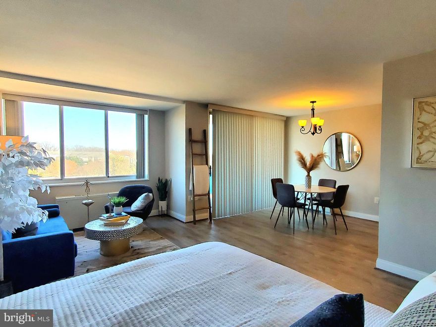 Gorgeous, Fully Renovated Studio with Stunning Park and Lake Views! One of the largest studios in Grosvenor Park, this beautifully updated home features a modern kitchen with granite countertops and brand-new appliances, gleaming hardwood floors, and a spacious walk-in closet. Enjoy breathtaking views from your private balcony. All utilities included in condo fee—electric, gas, water, cable, and internet—plus top-tier building amenities: a fitness room, pool, tennis courts, party room, library, dry cleaners, a 5-star market, and a huge laundry room. Secure building with a 24-hour front desk. Unbeatable location! Just minutes to Grosvenor Metro Station and Strathmore Arts Center.