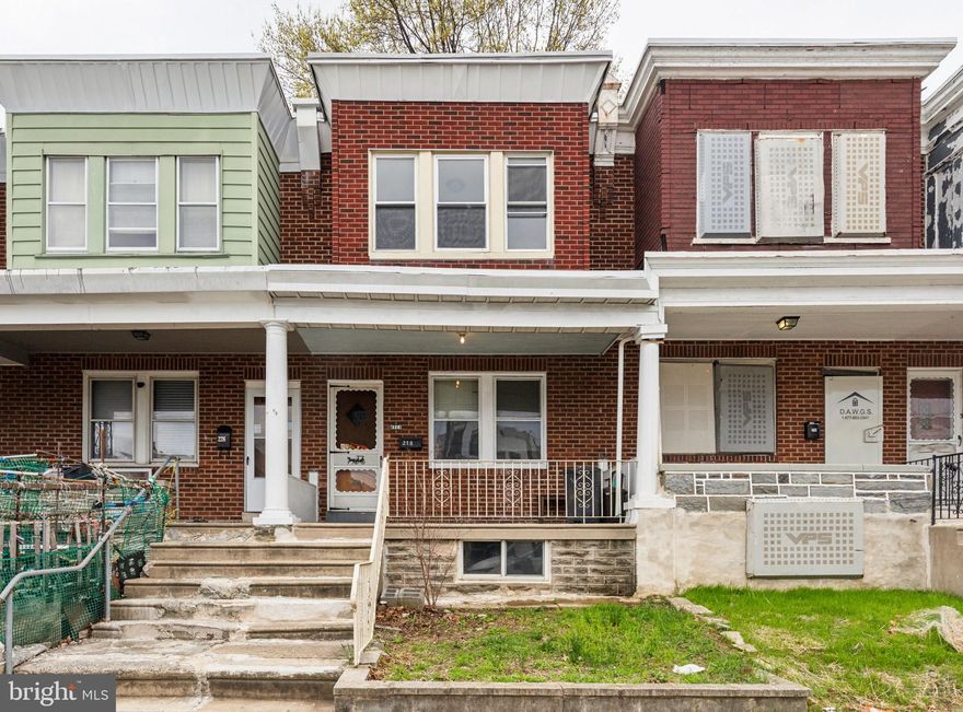 Back on the market with a fresh price and motivated seller. This quintessential 3-bedroom rowhome in Olney blends classic charm with modern convenience. Enjoy the inviting front porch and front yard, perfect for relaxing outdoors. Inside, the spacious living and dining rooms feature hardwood floors, and the updated kitchen offers granite countertops, stainless steel appliances, gas range and externally vented exhaust fan. Upstairs you’ll find a hall bathroom featuring a full tub and skylight, bringing in natural light. All three bedrooms are well-sized, offering flexibility for your needs. Downstairs a full basement provides ample storage and laundry space. Out back, the private patio and fenced yard create the ideal setting for entertaining or unwinding. This charming home needs just a little TLC to get her right there so there is an opportunity to get some built-in equity! The property will be sold as-is, where-is. Close to shopping, restaurants and public transportation. Schedule a showing today.