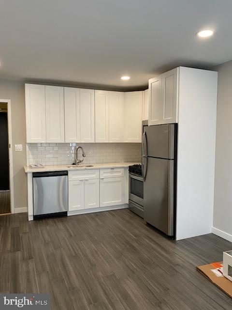 Completely renovated one bedroom, one bathroom at The Wellington on Rittenhouse Square! This perfectly sized one bedroom features vinyl floors and modern finishes and features throughout. There is a light-filled great room with oversized windows and space to entertain. Open to the great room is the new kitchen with modern white cabinetry, quartz countertops, subway tile backsplash, and stainless steel appliances. The bedroom is generously sized and features floor-to-ceiling windows, and two wall closets. The updated bathroom has a modern vanity, glass-enclosed walk-in shower with designer tilework, and a tile floor. The Wellington is a pre-war apartment building located on Rittenhouse Square offering a 24 hour doorman, on-site management, and access to a nearby fitness center at 1845 Walnut.
