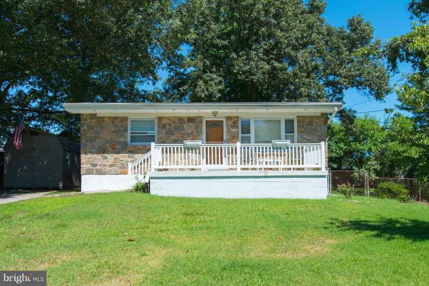 Charming rancher features wide front porch, original hardwoods, a traditional floorplan with finished basement (and beautiful fireplace!), and lots of storage.  Walkout from basement to the large, fenced backyard.  Plenty of off-street parking in the wide driveway, and no HOA!  Estimate in hand for Kitchen Remodel - very inexpensive, see attached layout!