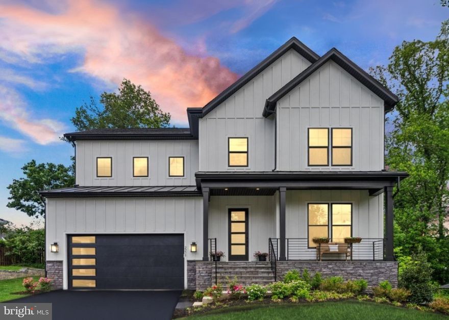 Open Houses Saturday & Sunday 12-3pm! 
50k Price Improvement! 
**New Construction** **ADDISON II BY EVERGREENE HOMES!** 
**7 BR/6.5BA home in a convenient location, less than a mile from Falls Church West Metro Station with easy access to major roads!**

**Welcome to the very popular Evergreene Homes Addison II floor plan, updated with the new modern craftsman elevation and first floor design. This home comes with Evergreene Homes Diamond Package finishes, and additional structural options to include the extended Morning Room off Kitchen, Guest Suite on the Main Level, the 3rd Floor Loft with Bedroom, and finished Basement Rec Room, Exercise Room, Media Room, BR, and BA. The Diamond level Addison includes 10’ ceiling heights with 8 ft interior doors on the main level, upgraded stair rails w/horizontal metal balusters, linear fireplace, enhanced coffered ceiling in Family Room, and an upgraded Designer Kitchen Layout with Stacked Cabinets and GE Café Appliances.**

**On the second level you will find 4 total BRs with the Master Bedroom with a Tray Ceiling. All 4 bedrooms on the second come with attached bathrooms! The Master Bath is appointed with the luxury pedestal tub and stall shower with Glass Doors.**

**On the third floor level there is an additional bedroom and private bathroom! Perfect for long term or out of town guests!**

**The Basement offers a huge Rec-Room, Media Room, and another Bedroom and Bull Bathroom. Contact Owner or Agent to learn more!**