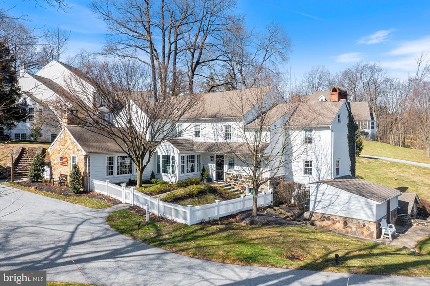 Welcome to 907 Sorrell Hill, this exquisite home exudes character and charm with its custom stone and woodwork, showcasing the craftsmanship of a bygone era.  4 Bedrooms with 4.2 Baths span over 4,300 square feet not to mention a detached 2-car garage and an expansive barn, provides an ideal setup both functionality and aesthetics.  Perfect for history enthusiasts and modern-day families alike, the home offers a unique blend of charm, space, and functionality. Whether you're drawn to its historic significance, the allure of its architectural details, or the practicality of its modern updates, this property promises a lifestyle that seamlessly merges past and present.  Extra wide original hardwood floors carry throughout. Updated Kitchen with large center island overlooks the bright and sunny Breakfast Room that is open to the cozy Family Room with exposed beams and stone fireplace.  Upstairs, the primary Owner's Suite features multiple closets with 2 separate full bathrooms.  An en-suite Guest Room is down the hall as are 2 additional spacious bedrooms that share an updated Center Hall Bath.  Far too many features to be captured, this exemplary property must be seen to be appreciated.  Multiple fireplaces and custom built-ins throughout, the home has a multitude of spaces that are ideal for entertaining or simply taking in the home from different vantage points.  Fantastic location with easy access to all major routes and shopping, this one-of-a-kind property is sure to impress.