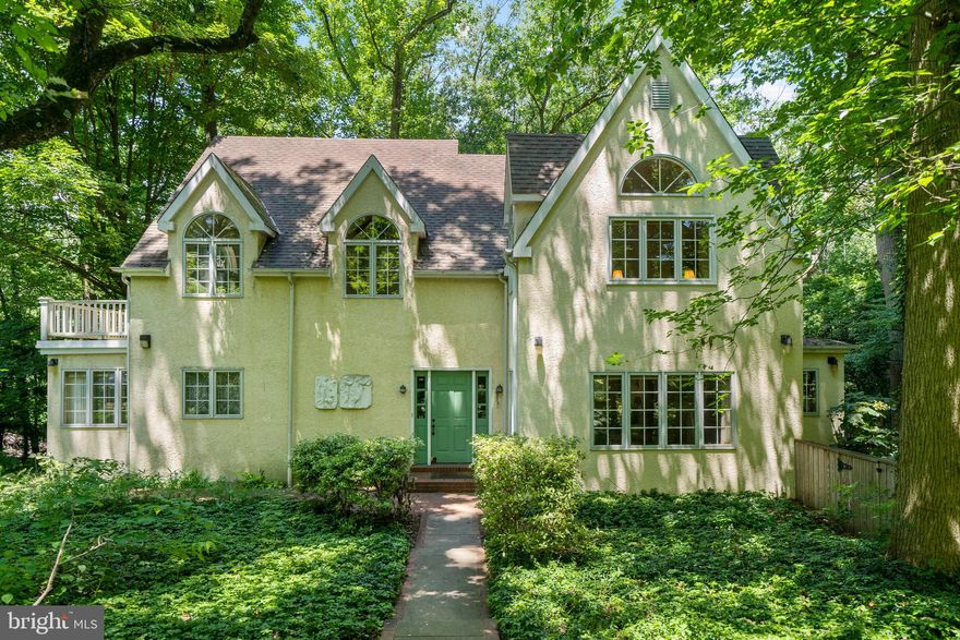 Light and space in abundance:   More than 2 acres, in the woods, in the city!!  2 lots, side by side, each more than an acre.  The FIRST LOT:   805 Wolcott Drive, (tax ID #092146582), offers a beautiful custom home surrounded by vistas of woodlands and natural landscape.  Built in 1988 as a refuge and residence different than any other home in its Chestnut Hill community.  With 2,480 square feet, it is an example of how to use space and light to maximize the comfort and enjoyment of its occupants.   The residence offers an airy loft/studio space and a huge primary bedroom with ensuite bath on the second floor.  The first floor's public rooms are graced with paladian style windows overlooking deck and woods,, and two more rooms and a full bath invite flexibility of use.  Every window shows off the green park-like grounds around it.  The SECOND LOT:  801 Wolcott Drive, (tax ID #092146580), immediately adjacent to the first, is on an acre's wonder of green--just trees, wild shrubs and grasses--ready to be used according to the imagination of a new owner.   Both properties are accessed by a private drive off the public street.  This location, in a community that offers easy-to-use commuter rail and distinctive restaurants and shops, is a surprising out-of-the-way paradise just up the hill from the natural area of the Wissahickon Creek section of Philadelphia's Fairmount Park.  Easy to show.  Sellers flexible on settlement date.