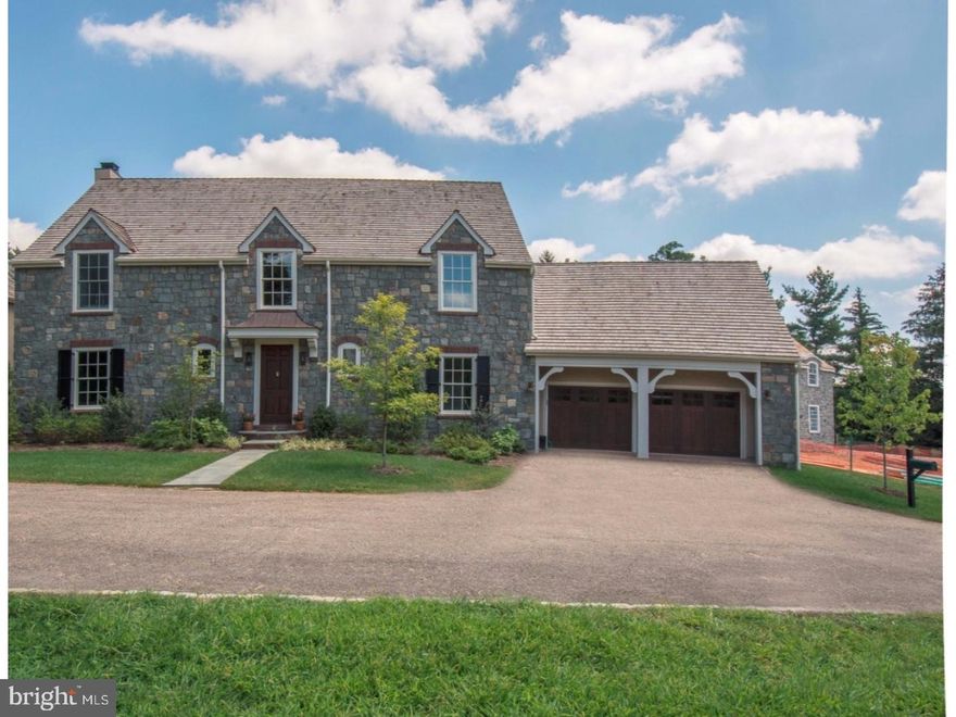 Live like royalty without having to care for the kingdom! Welcome to Thistlegreen Court, an exciting community of six independent homes crafted in the style of a European Village and nestled within 5.3 acres of flat, conserved ground, ringed by centennial trees in Lower Merion Township, Villanova.  This exclusive enclave offers first and second floor master bedroom opportunities, professionally selected interiors, and the dramatic pairing of exquisite architectural appointments and innovative floor plans.  With a focus on "Right-sizing", the homes range from 3500 square feet to an expanded plan of as much as 7000 on three finished floors. Lot 2 Thistlegreen Court- Light filled first floor Highland model offers 3580 square feet on its two finished levels. Great room with volume ceiling, fireplace and wall of glass overlooking rear terrace. May be expanded to a possible 5,764 square feet on three floors. This parcel can accommodate an In ground pool. There is the ability to expand to 4 or 5 bedrooms.