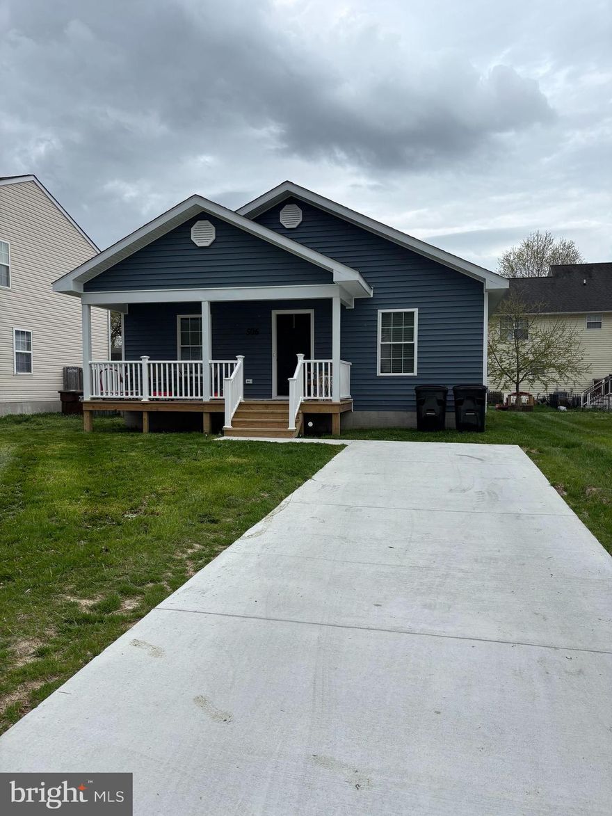 Nearly new ranch style home with large front porch. Three bedrooms and two full baths plus spacious laundry room enhance this home. Large kitchen with center island with stainless appliances and granite countertops are a focal point of this open floor plan. Move in ready and waiting for a new family!