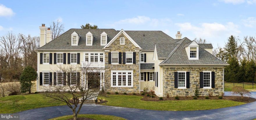 Now Presenting 9 Plymouth Road  Nestled at the end of a quiet, private cul-de-sac, this stunning property sits on 1.67 acres in one of the most sought-after locations on the Main Line. This custom-built, Stone Colonial Manor home is a short-iron shot to Aronimink Golf Club & a short walk to Episcopal Academy in Newtown Square. This special property has just been renovated with beautiful Hardie Plank siding, freshly painted interior & exterior, new landscaping, re-pointed stone front path and patio and so much more. You will appreciate a custom 9-foot mahogany front door that lights up the entrance way, freshly site finished hardwoods that adorn the first floor, and custom mill work throughout. You can entertain for 10 or 100 with ease in this open and airy floor plan. Imagine beautiful site-lines while traveling from room to room, gas- lit fireplaces in the LR, FR and one-of-a-kind custom wood-paneled pub! The kitchen is a chef's delight with beautiful Kountry Kraft custom beaded inset cabinetry, a center island that seats six with ease, a six-burner gas stove, and Miele, Thermador and Sub-Zero appliances. Flow into the morning room surrounded by custom windows... enjoy your coffee and cherish the chirping birds as you read the morning paper. The Family room is warm and cozy featuring a stone surround gas fireplace, and stunning custom built-in shelving that display your flat screen beautifully. Step to the outdoor oasis; including a stunning flagstone patio, fenced in pool and a yard big enough for whatever activity you choose. This home is adjacent to a private residence estate with its own professionally maintained Par 3 golf course & mature landscaping which creates a sense of quiet serenity and privacy. This home features 5 Bedrooms, 4/2 Baths, including a luxurious Master Suite complete with walk-in custom closet, soaking tub, and glass enclosed stall shower. The entire 2nd floor has freshly installed high-end carpeting and is home to the 2nd Floor laundry room and homework/study station. The back staircase leads you down to the mudroom featuring custom built-in cubbies. The lower level is ready for you to customize to your liking. It is unfinished and  includes a rough plumbed full bath to ease your future build out. This home checks all the boxes- Location, Newly Updated, Spacious, Private, Pool, Move In Ready, and Award Winning Schools. Don't miss this unique opportunity to live in a gorgeous home in one of the most convenient and desirable neighborhoods.  Centrally located just a ride up the street to the newly completed Newtown Square Town Center that includes a massive Whole Foods, First Watch, and other shops and restaurants for your convenience. Just a 5-minute drive to the towns of Wayne, Devon, Paoli and a quick jaunt to, Malvern, King of Prussia, West Chester & Media with Easy Access to Rte.'s 30, 252, 476, 202. Schedule your showing today!!