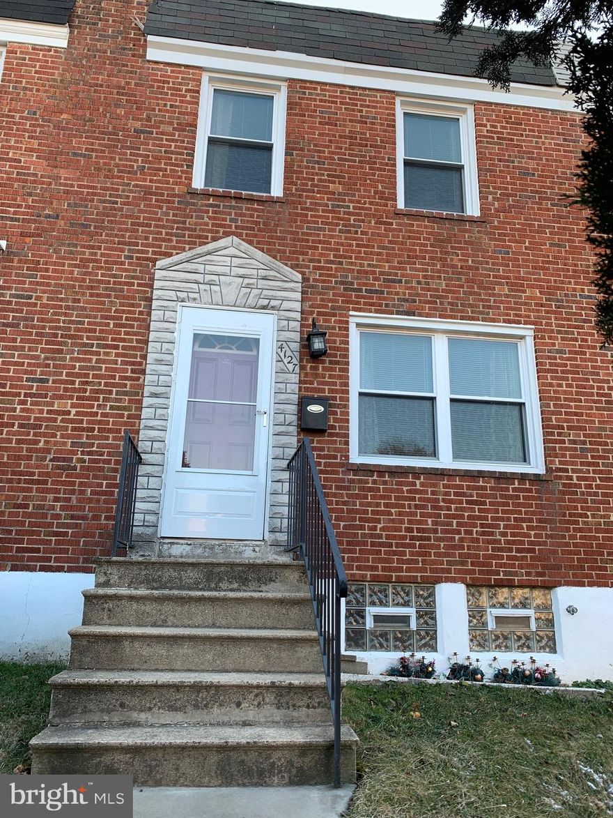 Welcome Home!  This home has 3 levels of living with 3 nice sized bedrooms 1 Full & 1 half bathroom.   The rear yard has a covered rear patio , fenced in yard and enough space to add a parking pad.  The roof was replaced less than 5 years ago and the sewer line & main clean out was replaced within the last 3 years.  This home has replacement windows, ceramic tile in the bathroom and ceiling fans in each bedroom!  The property property is located close to I-95/Moravia Rd, a grocery store & other shopping outlets.  All this home is waiting for is a new owner, so do not delay, put this home on your list of properties to view TODAY!