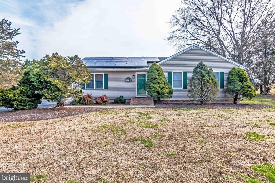 Come take a look at this meticulously maintained, one owner 1,200 sq. ft. rancher located in the popular subdivision of Hunters Mill. The home boasts 3 bedrooms, one of which is a master suite, and two full baths. Recent upgrades include a newer roof (2016), bladder tank (2017), HVAC (2019), Hot water heater (2019), updated countertops and tile back splash (2019), and freshly painted (2022). Other amenities include a private laundry with stackable washer/dryer, a paved driveway, private deck with fish pond, and a large shed (lawn mower and tools are negotiable). The home is located on a no-thru, cul-de-sac street and a Simply Safe security system with motion detectors and cameras adds additional security. Due to the installation of solar panels and a power purchase agreement with Sun Run, electric bills are relativity non-existent. (See Documents). Settlement of any contract is contingent upon the sellers finding a new home to purchase with their search starting 3/1/2024. Come quick, as gems like this home do not stay on the market long!!!