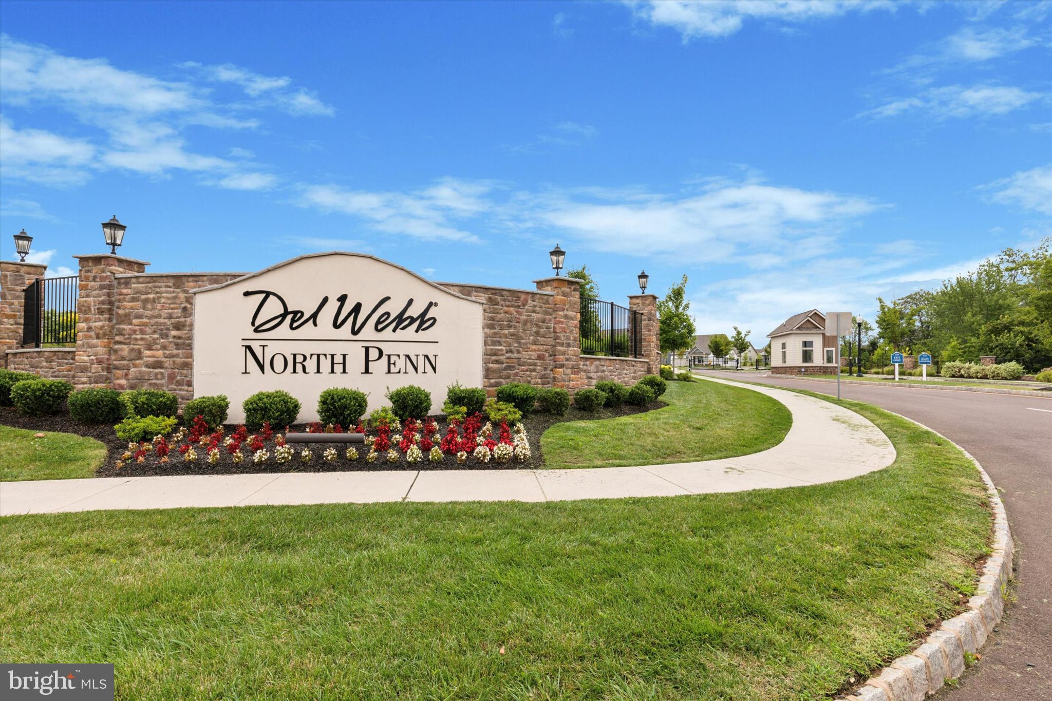 Welcome to the Del Webb North Penn Lifestyle! This beautiful single, two-story home, built just over two years ago, offers 3 bedrooms, 3 baths and a spacious loft. The popular Prosperity Model features a luxurious first-floor bedroom with en-suite bath along with an additional bedroom for guests on the first floor. A first-floor study/office is available with glass doors for privacy. The open concept layout seamlessly connects the kitchen and family room, with sliders to enjoy a cup of coffee in the morning on your outside patio. The kitchen boasts upgraded white cabinets with quartz countertops and an island for entertaining. There are upgraded appliances including a Kitchen Aid stove along with a Samsung large capacity refrigerator. For added convenience, there is a first-floor laundry room with sink and front-loading, high-efficiency washer and dryer. Ascending the stairs to the second floor, you will find another bedroom and bath with a large loft for relaxing, watching TV or a playroom. And the best part -- landscaping and snow removal are all taken care of! Living in Dell Webb North Penn means having access to resort-style amenities, including a beautiful pool, clubhouse with a variety of activities, a fitness center, tennis and pickleball courts. Don't miss the chance to enjoy the perfect blend of luxury, comfort, and low-maintenance living in this exceptional home. Schedule your appointment today!