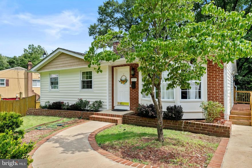 Attention all Buyers: Make an offer Today!  Nestled in the heart of Alexandria’s beloved Rose Hill community, this warm and welcoming 4-bedroom, 2-bath home invites you to imagine life lived comfortably and meaningfully. Sunlight streams across original hardwood floors as you step into a living room that blends character with comfort. Picture cozy evenings by the fireplace, laughter-filled dinners in the dining area, and weekend brunches in a bright, functional kitchen ready for your personal touch.

Three main-level bedrooms provide restful retreats, while the fully finished walk-out lower level offers flexibility—a fourth bedroom, a full bath, and a spacious rec room ideal for movie nights, a home office, or guest space.

Step outside to discover your own backyard sanctuary. The fully fenced yard, framed by mature trees, offers both shade and privacy—perfect for summer barbecues, gardening, or simply relaxing under the open sky. A storage shed adds convenience, and the generous lot gives you room to grow.

Located in a quiet neighborhood with friendly neighbors, wide sidewalks, and a true sense of community, Tipton Lane feels like home from the moment you arrive. You're just minutes from the Metro, major commuter routes, shops, parks, and the charm of Old Town Alexandria. 

4507 Tipton Lane is more than a house—it’s the start of your next chapter, where comfort meets connection and every space invites you to stay a little longer.