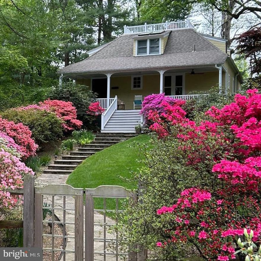 Welcome to this delightful five-bedroom, four-and-a-half-bathroom home nestled in the idyllic town of Garrett Park. Lush azaleas guide you through the expansive yard to the welcoming front porch. The sun-drenched interior features grand windows, plantation shutters, crown molding, and high ceilings exuding a unique charm. Ideal for hosting guests, the living room epitomizing style and sophistication. A large adjacent formal dining room effortlessly flows to the gourmet kitchen, creating a seamless entertaining space. A chef’s dream kitchen boasting granite countertops, gleaming stainless-steel appliances, and ample storage space. The family room provides a calming retreat to relax. The first-floor bedroom with ensuite is currently being used as a private office space. Upstairs the bedrooms are brimming with architectural details, skylights, window seats, and transoms. The attached ensuite bathroom features a separate tiled shower, dual vanities and soaking tub overlooking the gorgeous, wooden exterior, 
For added versatility, the fully finished basement with private exterior access offers a multifunctional space, a spacious bedroom, a full bathroom, and a bonus room, catering to various life-style needs.
Conveniently situated just two blocks from the MARC commuter train, a mile from the METRO, and mere minutes from grocery stores, parks, and other amenities, this exceptional home offers unparalleled convenience and accessibility. This is luxurious living – Welcome home!