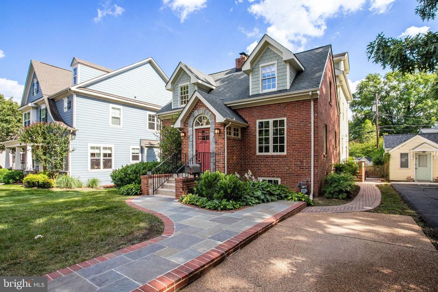 Know what you get when a 1937 charmer marries a first-class quality-crafted 2001 expansion/renovation? Personality plus is what you get.  This distinctive jewel is certainly no cookie-cutter and size is deceptive from the street.  Check out the Floor Plan.  Approximately 3,659 finished square feet above ground plus 597 Sq. Ft. of finished basement. Total Finished space of 4,256.  A rear porch complete with two ceiling fans overlooks the spacious level fenced backyard, playhouse and companion storage house (impossible to call this storage house a shed).   Abundance of oversized windows, high ceilings, clever storage and a butler’s pantry with gorgeous display cabinetry and even file drawers so it can double as a quiet work/study spot.  Viking kitchen appliances, two sinks/two disposals and plenty of quality cabinetry.   Heart of the home Family Room and Kitchen lead  to an appealing Mud Room which has even more glorious storage as well as a nifty concealed washer and dryer (one of two laundry centers) in this treasure.  Two ceiling fans on the rear porch catch the breeze and invite you to linger and relax.  Powder Room, Living Room with wood-burning fireplace, separate Dining Room and a cheerful welcoming Entry Foyer are on main level.   4 Bedrooms and 2 Full Baths on the Bedroom Level have strategically-placed windows that admit plenty of light while maximizing privacy.  There  is even more.  Third level large light/bright versatile “Bonus Room” with its own Full Bath#3 and dedicated Central Air system can be whatever you desire.  Bedroom #5?  Guest Suite?  Playroom or Office or Gym or Hobby Center?  Nanny or In-Law Suite?  Dedicated space for your Boomerang that returned home?  Endless possibilities.  A soothing sauna is in the basement Full Bath #4 and also a Recreation Room with windows, Laundry Center #2 and abundant Storage.  Extra goodies that are not visible:  front lawn Irrigation System;  Central Vacuum and Gutter Heaters.  Porch furniture and custom bench/pad on Bedroom Level Landing convey to Purchaser.  Pillows on the bench do not convey.  On an oh-so-close-in picturesque quiet street  a  mere 20 minute walk to both Ballston and Virginia Square Metro Stations (Orange/Silver Lines); 8 minute walk to Cherrydale Safeway and Hardware Store; easy stroll to both Cherrydale and Central Libraries,  Bike Paths, Parks and quick access to I66 and bridges to D.C./MD.   Meticulously maintained and well loved.   Truly a home like no other.  Pre-Inspections o.k. provided agent schedules via Showing Time and they are not prolonged.