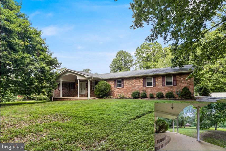 All Brick Rambler solid built with loads of potential w/ a few gentle cosmetic updates situated on 3.32 Acre w/ barn, large driveway w/ plenty of parking for RV’s, boats, etc. , The main level features 3 large bedrooms & 2 Full baths, owners bedroom has huge walk in closet & bath, formal living & dining room along w/ family room off of kitchen w/ fireplace, decking off of rear (as is) , there's a FULL walk out basement w/ daylight, rough in for future bath, fireplace, family room, laundry area, storage or space for additional rooms. Convenient to shopping, the bay , beach just a few minutes away. Lot is has a large yard, perfect for entertaining or fence in an area for a horse or 2, etc. Great potential in N. Calvert