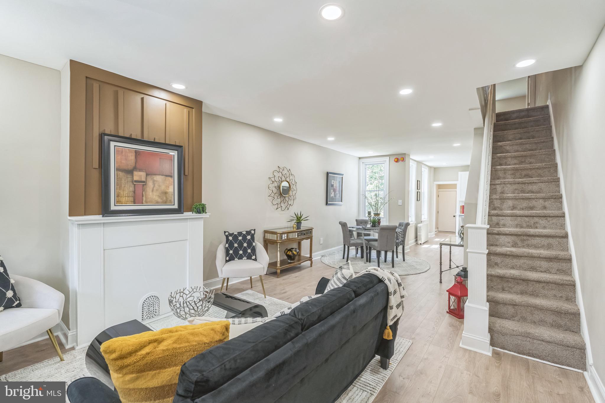 Welcome to your new home in the heart of Philadelphia! This charming residence boasts 1,180 square feet of well-designed living space that seamlessly blends comfort and style.
Step inside, and you'll be greeted by the recently updated main level featuring brand new laminate wood flooring, providing a warm and inviting atmosphere throughout. The kitchen has been thoughtfully renovated with modern touches, showcasing new brown shaker cabinets, sleek stainless steel appliances, elegant granite countertops, and stylish steel accent hardware. This culinary haven is not only aesthetically pleasing but also highly functional, making it a delight for both chefs and entertainers alike.
Venture upstairs to discover the cozy retreat of the bedrooms, each adorned with new wall-to-wall plush carpeting, creating a soft and luxurious ambiance underfoot. The bathroom has undergone a tasteful transformation, featuring a new vanity, ceramic tile shower, and a pristine new toilet, adding a touch of sophistication to your daily routine.
Don't miss the opportunity to call this meticulously updated residence your own. Schedule a showing today
