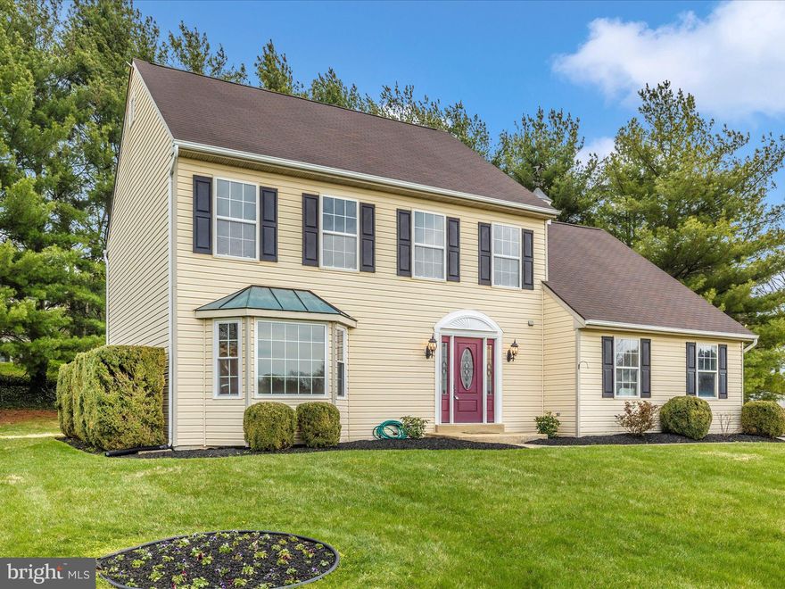 Welcome to the Eden Farm Community.  This beautiful 4 bedroom 2 1/2 bath home has been recently updated from top to bottom.  Features include fresh paint and new carpeting throughout.  First floor has gleaming Hardwood Floors, Large Gourmet Kitchen with Stainless Appliances,  Granite and an Island with seating,  opening to the Family Room with a Wood Pellet Stove and a wonderful Sunroom just off the Family Room.  Finishing off the first floor is the Living Room, Dining Room, Laundry and 2 car Garage.  Upstairs are 4 generous sized Bedrooms, the Primary Suite has large a Walk in Closet, Primary Bath includes Dual Sinks, Soaking Tub and Shower.   Primary and Hall Baths has been freshly updated as well.  Lower level offer plenty of storage, rough in for another bath as well as a large finished area with a walk up exit.  Several new windows just installed, and 4 year young mechanical updates include A/C Condenser, Air Handler, Hot Water Heater, Sump Pump and Garage Doors. Great location, close to shopping and restaurants.  Come for a visit!