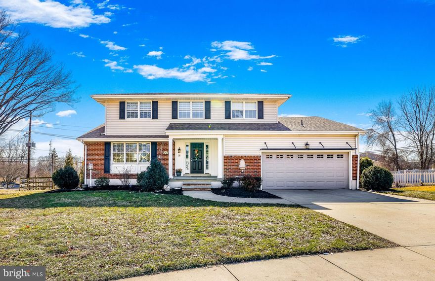 Welcome to 14 Whitekirk Drive. This beautifully maintained 4-bedroom, 2.5-bath home with a two-car garage, situated on the largest lot in the highly sought-after Highland West community.

From the moment you arrive, the curb appeal stands out with a full concrete driveway, sidewalk, and a stone-accented covered front porch. The expansive rear yard is fully usable and ideal for entertaining, featuring a composite Trex deck with a retractable awning overlooking the spacious backyard, plus a storage shed for added convenience.

Step inside to a tiled foyer that opens into the completely renovated kitchen, showcasing custom cabinetry with crown molding, granite countertops, tiled backsplash, stainless steel appliances including a gas range with overhead microwave, French door refrigerator, and dishwasher. A breakfast bar with pendant lighting provides additional seating and connects seamlessly to the main living spaces.

The front living room features a built-in wall electric fireplace, creating a warm and inviting setting. The formal dining room includes a sliding glass door leading directly to the deck for effortless indoor-outdoor flow.

Just two steps down from the kitchen is the vaulted family room with skylight and second slider access to the deck and awning. This space is anchored by a beautiful stone fireplace, currently equipped with an electric insert and set up for a pellet stove if desired.

Off the family room is the mudroom/laundry area, a convenient half bath, and interior access to the two-car garage, which includes additional storage space.

Upstairs, the primary suite offers a large walk-in closet and access to a bonus upper-level storage loft area with flexible potential. The primary bath includes a stand-up shower, updated vanity, and tile flooring. Three additional well-sized bedrooms and a centrally located hall bath with extensive tile work and tub/shower combination complete the upper level.

The unfinished basement provides additional storage or future finishing potential.

Major updates include:
• Roof (2021)
• Heating system replaced within the last 7 years
• Central air replaced within the last 5 years
• Anderson windows and sliding doors throughout
• Recessed lighting in kitchen and family room.

Conveniently situated just a short walk from Delcastle Recreational Park, that offers over 400 acres of space, including an 18-hole golf course, ball fields and walking trail, this home not only provides a haven of comfort but also easy access to outdoor activities and leisure.

Located within the Red Clay Consolidated School District, a highly sought-after school district in the area.  

This is a rare opportunity to own a well-maintained, updated home on one of the most desirable lots in Highland West.