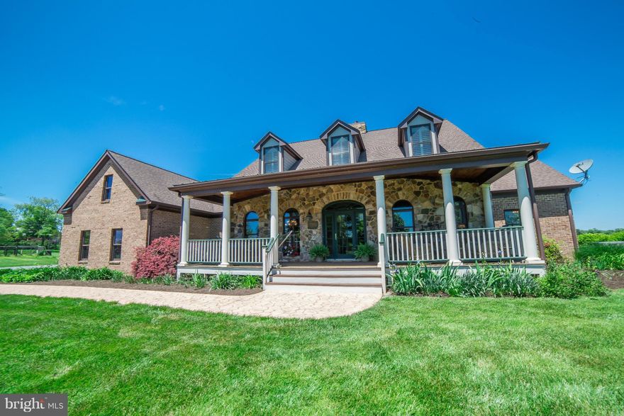 PRIVACY, VIEWS, LOCATION, POOL, VERIZON FIOS, 11+ ACRES, BARN, GREENHOUSE & MORE! Gorgeous Custom Built Brick & Stone Cape Cod w Main Level Master, Stone Fireplace, Wood Floors, Open Floor Plan w Expansive Windows overlooking the Pool, Pastures, & Mountains! Glorious Front Porch, Rear Porch and Porch off MB!  A truly unique property!!!