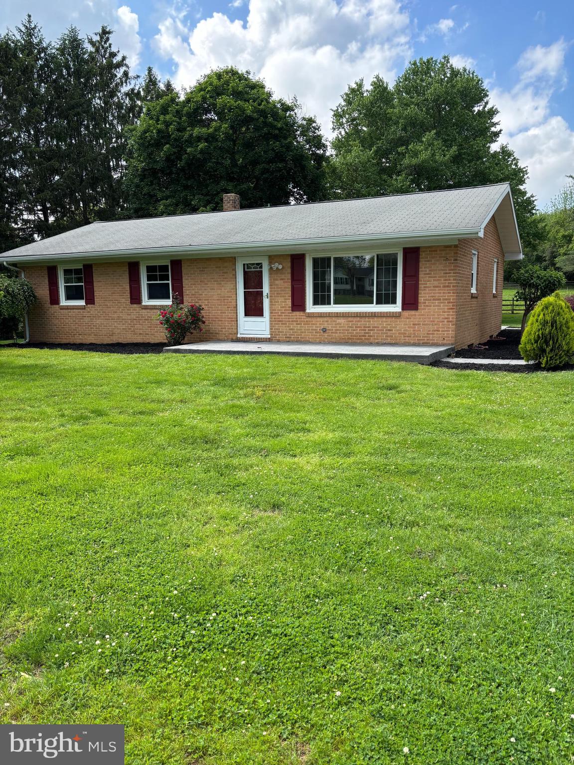 IMMEDIATE OCCUPANCY. ALL brick rancher with fenced paddock and great area for a pony or other pets to enjoy. Large run-in shed for shade for your paddock pets. Run in shed could be used for many projects if you don't have animals. Space for a garden and back yard parties. Look across your large front lawn with some nice shade. Summer games such as volleyball can be played in either front or back yard. Guest will enjoy holiday gatherings in the large kitchen with plenty of light. Large living room with picture window and hardwood floors. Three bedrooms all with hardwood floors and nice closets.
Need extra space, there is a full basement ready to finish for fun and games. Located a short distance for fun activities or pleasure horse back riding at the Fair Hill Natural Resourses thousands of acres. Close to Elkton and Fair Hill and convenient to I 95, Route 40, Pennsylvania line, Delaware line, Fair Hill Training Center, Fair Hill Nature Center and many activities at Fair Hill grounds. Freshly painted and ready for a new owner. IMPORTANT: THIS PROPERTY HAS A CONDITIONER FOR PFAS INSTALLED BY GORE AND HAS A 10 YEAR FREE MAINTENANCE ON THE SYSTEM. THERE ARE 8 YEARS REMAINING.