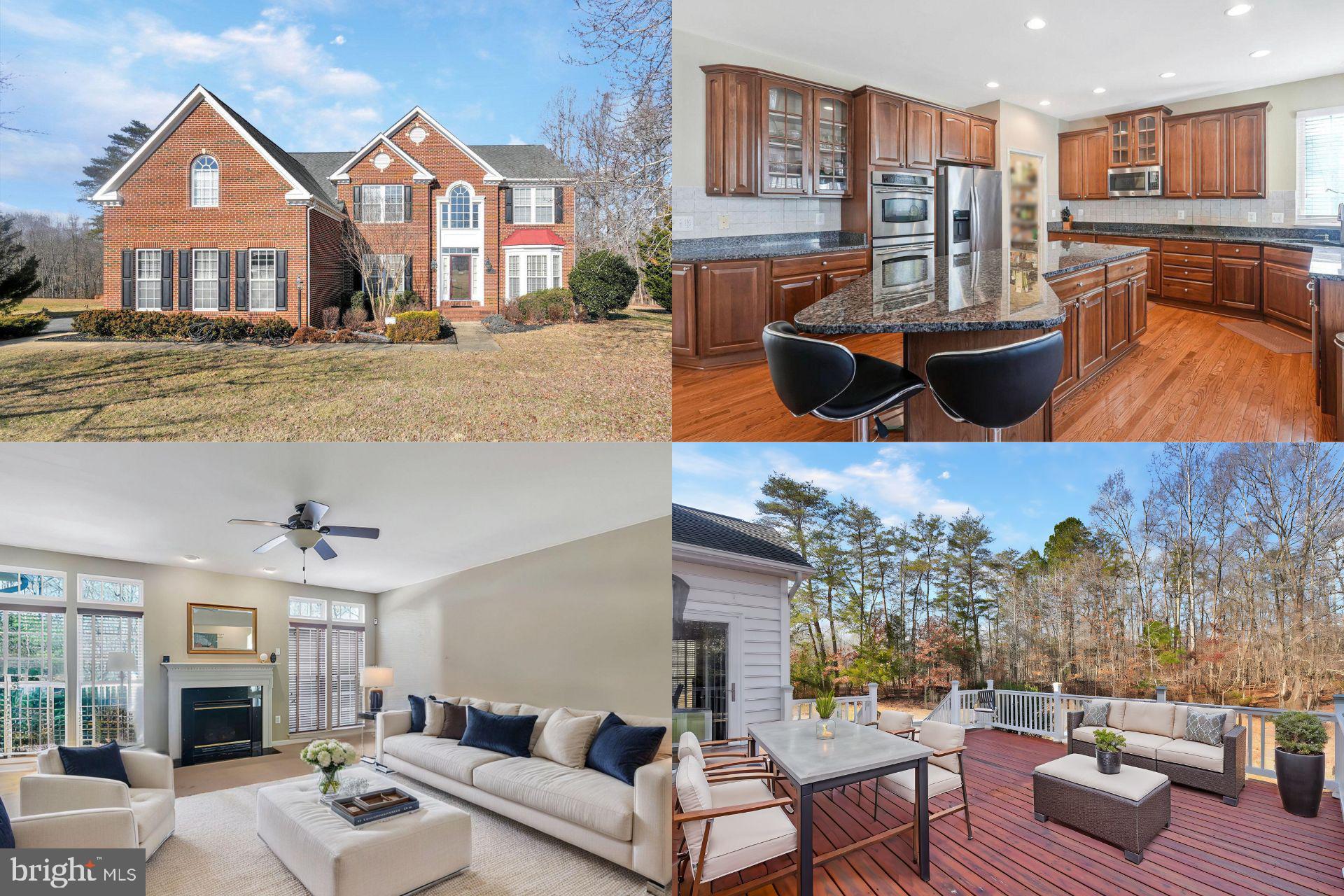 Prestigious Colonial Home on a gorgeous 3+ Acre lot surrounded by mature trees. This home boasts 10' ceilings, gleaming hardwood floors, soaring 2 story foyer, gourmet kitchen with double ovens, walk-in pantry, cook top, granite counters, tiled backsplash, island w/ bar seating, stainless steel appliances & added recessed lighting. Morning room filled with windows, family room has gas fireplace, formal dining room, elegant living room has crown molding, office with French door entryway & bay window, main level 1/2 bath & mud room adjoin the attached 3 car garage. Upstairs you'll find a divine primary suite w/ separate sitting room, his & hers walk in closets, tray ceiling & a spa-like primary bath that has a His & Her vanity & sink on opposite walls accommodating personal, soaking tub, separate shower w/ built in seat & a water closet. Basement has rough in for a full bathroom and walks up to the level back yard. Walk right out the Morning Room to a new deck and relax or entertain family & friends. Home is wired for sound and has speakers throughout. Peaceful family oriented neighborhood, close to commuter routes, shopping & restaurants.
Accepting Back up Offers