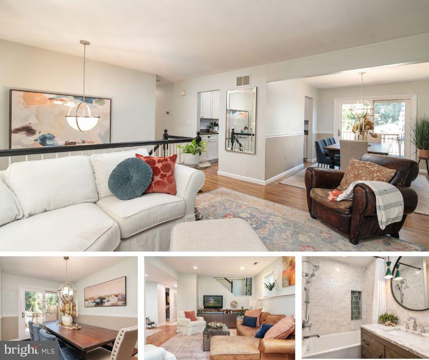 SELLERS HAVE FOUND HOME OF CHOICE! Welcome to 412 Bay City Road — where modern upgrade meets relaxed coastal living. This 4-bedroom, 3-bath beauty offers 2,000+ sq ft of thoughtfully curated space, a detached 2-car garage, and the peek-a-boo views of the Chesapeake Bay to keep your heart fluttering. Spread out on two levels, four full bedrooms and multiple outdoor living spaces. The kitchen boasts granite countertops and high end Kitchen Aid appliances (2021). Totally renovated Spa-inspired bathrooms make even weekday routines feel luxe with oversized tubs and floor to ceiling tiles. Newer/upgraded flooring throughout balances durability + aesthetic.  The lower level is an amazing bonus for living on Kent Island! You will love having a second living space with a wood stove that heats the whole home, the beautiful laundry room with sink, 4th bedroom and a/ full bath. This space could easily be converted into an in-law suite! The 5 year old deck is made for gatherings, lazy sundowners, and soaking up ambient coastal energy. The fenced in yard offer two secure spaces. This thoughtful layout that balances community + quiet zones that feel like home. Parking will never be an issue. There is a detached 2 car garage with it's own electric panel, plus an extended driveway that can accommodate nearly 10 vehicles, boats, or even a RV! If you’re ready for a home that checks the boxes (style, function, location, and charm), plus all new electrical and doors - make sure to come see 412 Bay City Road before it's SOLD. Bay City is a waterfront community offering amenities including boat ramp, pavilion and playgrounds for just $150/year. Public Sewer and Water. Matapeake School District.