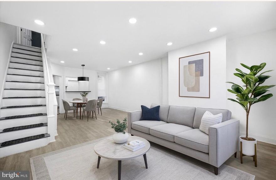 OPEN HOUSE Scheduled for Sunday, March 1st between 12:30 PM to 2:30 P.M.  Welcome to this beautifully renovated quaint home located on a quiet block. This three-bedroom home offers modern upgrades and move-in ready convenience. This property has been thoughtfully updated from top to bottom, making it ideal for both homeowners and investors. Enjoy brand-new flooring on the first and second levels, including newly installed subfloors for added durability and quality. The modern & inviting kitchen features quartz countertops, new cabinetry, updated sinks, and a full appliance package. The home is equipped with an all-electric system, including electric baseboard heating for efficiency and simplicity. The bathroom has been completely renovated with new fixtures, toilets, and finishes. Freshly painted through-out. The basement has been freshly painted with updated cement flooring and walls, offering clean, usable space. Additional highlights include a newly concreted front porch, new rear siding, USBC outlets in the bedrooms and on the first floor, and included washer and dryer. This turnkey property combines modern finishes with solid upgrades- a fantastic opportunity in Philadelphia. Conveniently located with easy access to local amenities like public transportation, shops, major highways, etc. Schedule your private tour and submit your offer today!