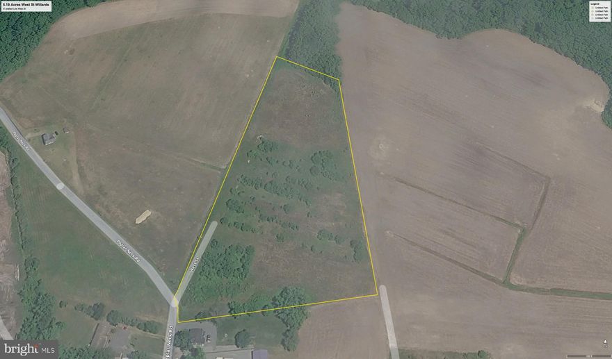 Rare find in Eastern Wicomico county, in the town of Willards.  Over 5 acres of property that was platted with 21 lots in the early 1940s'. Although you may want to configure this property to your specific needs, it has numerous layouts possible, from use as a single homesite compound or to your own subdivision for development. Either way the location is ideally situated just 20 minutes from Ocean City &  Assateague, or the Delaware Beaches. Furthermore just 15-20 minutes from points west and north for all types of shopping, recreation, &/or services.