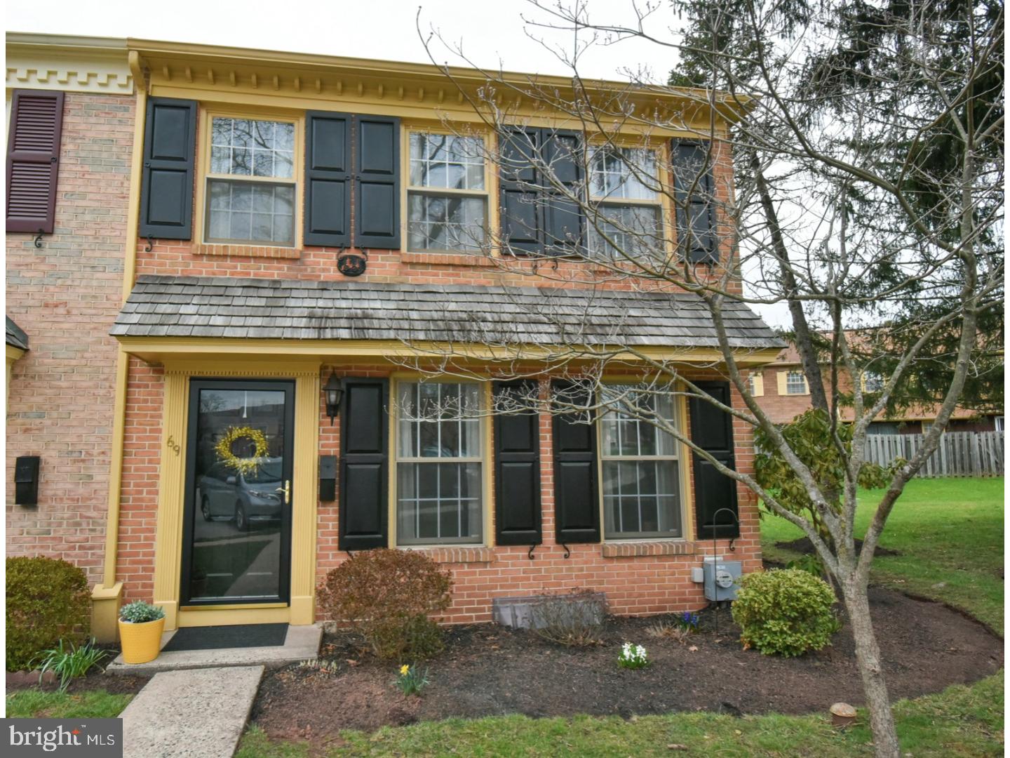 ABSOLUTELY PRISTINE townhouse in the desirable community of Roboda. Beautiful park-like setting, mature trees and plantings, sitting areas with benches, and strict attention to detail in architecture add to the ambiance of the village. The minute you step inside, you feel the warmth of this home. Open, airy kitchen with white cabinets, new stainless steel appliances, corian counter tops, and tile floor. Family room with sliders open to back patio and lovely garden area in the fenced rear yard. Second floor features three spacious bedrooms,Two-room bath with NEW vanity, cabinets,lighting and flooring, access from master bedroom or hall. Huge hall linen closet, and pull-down steps for attic storage! Full finished basement with wet bar, NEW carpeting, separate laundry and storage area. Association fee includes grounds, common area maintenance, trash and snow removal, playground area, walking trail by the Mingo Creek, & basketball court. Tucked away in the rolling hills of Montgomery County,yet close to . schools, shopping, and major routes. Roboda is the ideal place to call home! ONE YEAR HOME WARRANTY INCLUDED. Please mind our 10 mph speed limit.