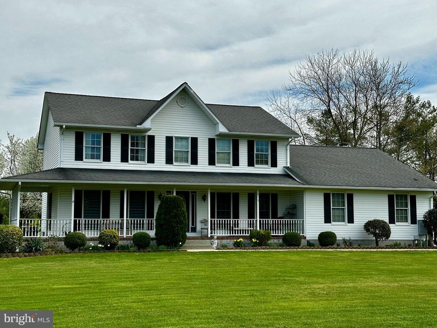 Welcome to this stunning farmhouse-style home that offers a truly luxurious and idyllic living experience. With its charming wrap-around porch, this property invites you to relax and enjoy the beauty of the surrounding landscape. Inside, you'll find five spacious bedrooms, providing ample space. The sunroom offers a bright and cheerful space where you can bask in natural light and enjoy panoramic views of the picturesque farmland. For those hot summer days, the inground pool is the perfect oasis to cool off and create lasting memories. The hardwood floors throughout the home add an elegant touch, enhancing the overall warmth and character of the space. The two-car garage provides convenient parking and storage options, ensuring that your vehicles and belongings are secure. One of the highlights of this property is its breathtaking views of the surrounding farmland, offering a sense of tranquility and connection to nature. Additionally, the water access with a boat dock provides an opportunity for boating enthusiasts to explore nearby waterways and enjoy leisurely days on the water with easy access right out to Prospect Bay and Eastern Bay. In summary, this elegant farmhouse-style home offers an extraordinary lifestyle filled with comfort, beauty, and endless possibilities for relaxation and enjoyment.