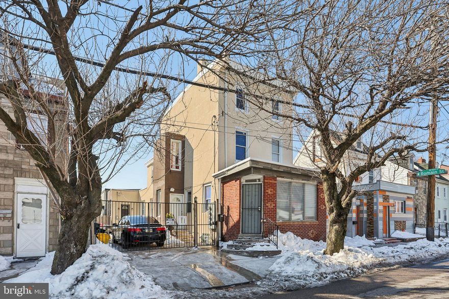 Welcome to this completely updated quadplex in the heart of North Philadelphia! This renovated property has been transformed inside and out, offering a fresh, modern look in all four units with brand-new doors, windows, stucco, floors, kitchens, bathrooms, electrical, and plumbing completed in September of 2025. The main building consists of three separate units, each accessible through a shared front door, plus a completely independent fourth unit with its own entrance in the back. Unit 1, located on the first floor, is a spacious 2-bedroom, 1-bathroom unit. It features a large, open kitchen with stunning pattern-tile flooring, complemented by sleek cabinets and granite countertops. The expansive living room divides the two generously sized bedrooms, and the full bathroom is conveniently located just off the living area. Unit 2, located on the second floor also features 2 bedrooms and 1 bath. The kitchen is equally impressive, featuring white shaker cabinets, granite countertops, and a charming breakfast nook. The two bedrooms are well-sized and positioned on opposite sides of the unit for privacy. Unit 3, on the third floor, offers a cozy 1-bedroom, 1-bathroom layout. The kitchen and living area are combined, with white shaker cabinets and granite countertops. The bedroom is spacious, and the bathroom showcases the same beautiful tile as Unit 1’s kitchen. The fourth unit is completely separate with its own private entrance at the back of the building. This 1-bedroom, 1-bathroom unit is perfect for tenants who desire more privacy, and features an open layout with modern finishes. Additional perks include off-street parking for up to 4 cars and a basement with laundry hookups, ready for the addition of a washer and dryer for tenant convenience. This fully renovated quadplex is a fantastic investment opportunity in a prime North Philly location, offering both style and functionality for residents. Mortgage savings may be available for buyers of this listing.