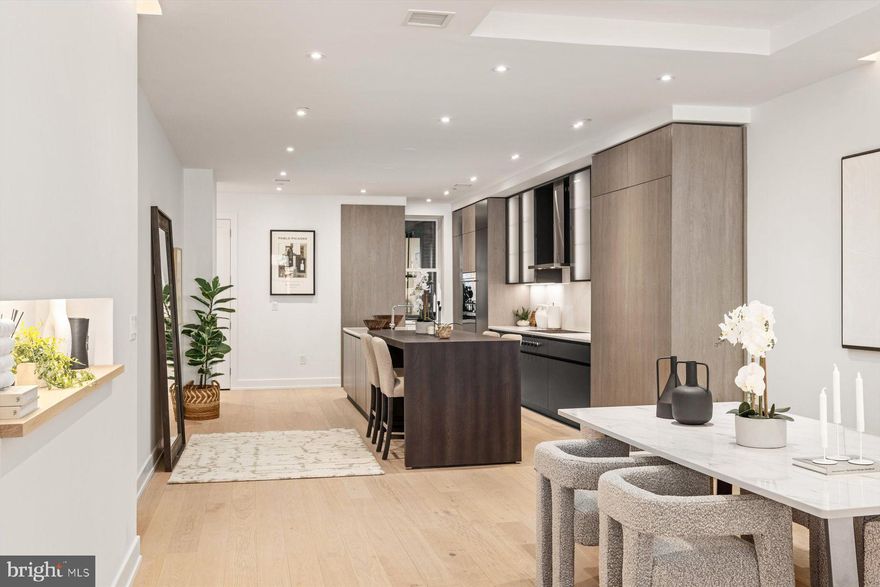 Developed by Astoban Investments, one of Philadelphia’s premier developers renowned for creating some of the city’s most innovative, bespoke buildings, this is a 6-story building in Old City. With only 4 condominium units, one unit per floor for complete privacy, this boutique-sized building offers expansive, beautifully finished interiors. From the lobby an elevator whisks you directly to your residence. Tall windows and high ceilings in each unit create sun-filled interiors. Best-in-class finishes and fixtures are the ideal canvas whether your style is tailored and modern or awash in color and texture. Buyers will have an all-new home in the shell of a classic, historical building that remains an important part of the streetscape in Old City.  Residence 2 offers 3 bedrooms and 3.5 baths in 2,745 square feet covering the entire second floor of the building. The elevator opens into a private reception area just outside the apartment’s front door. A sweeping, open floor plan accommodates a living area, dining area and direct-from-Italy Scavolini kitchen. With a full suite of pro-grade appliances and a large island, this sleek space amplifies this apartment’s “wow factor.” High ceilings and three tall windows contribute to the airy feeling. Each bedroom will be an en suite with the main bedroom suite designed to include a luxe array of amenities, including a main bath retreat with radiant-heated floor, oversized, glass-enclosed shower, soaking tub and Scavolini wall-hung vanities. A garage parking space is included. For the buyer seeking a magazine-worthy living space in a scenic corner of Old City, look no further than 124 N. 2nd.  Given the location, square footage and quality, this is one of the best values in the city today at under $700/square foot. Photos and video shown for this unit are from Unit 401 but floor plan and finishes for Unit 201 are very similar. Views are slightly different.