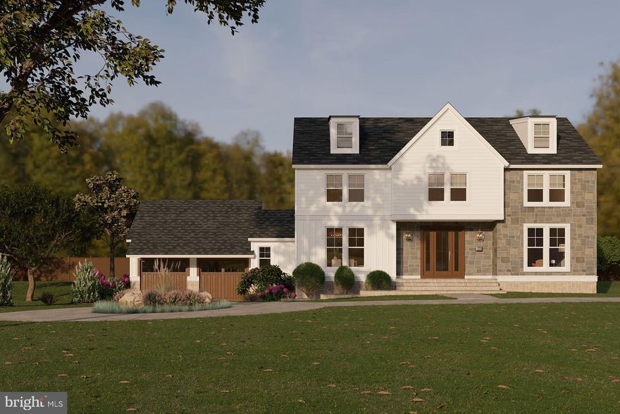 Discover a rare opportunity to own 1.23 acres of prime land at 1968 W Montgomery Avenue in the award-winning Lower Merion School District. This exceptional property is ready for your vision, with plans already completed and township-approved, including provisions for drainage, retaining walls, driveway, and an optional pool and pool house. Public water and sewer connections are available, and all the groundwork for your dream home has been done, saving you significant time and expense. The renderings are based on the architectural design the seller has available, featuring a stunning 4-bedroom, 3.5-bath French Colonial home with a study and 2-car garage, offering approximately 3,300–3,500 square feet of living space (not including the attic or basement). Enjoy the perfect blend of privacy and convenience with easy access to major routes, public transit, and the abundant shopping, dining, and entertainment options throughout the Main Line and King of Prussia area.